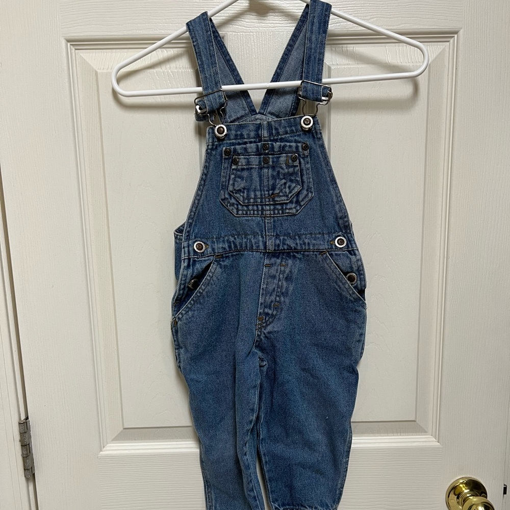 Vintage Route 66 “Lil 66” Blue Jeans Short Overall Unisex